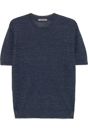 corneliani Strik, Herre, Blå, M, Blå Sweaters til Mænd