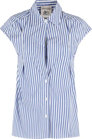 SEMICOUTURE Bluser & Skjorter, Dame, Blå, XS, Elegant Nicol Kjole