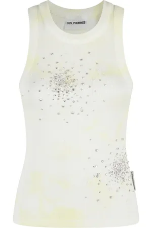 Des Phemmes Top, Dame, Flerfarvet, S, Farverig Tank Top til Sommeren