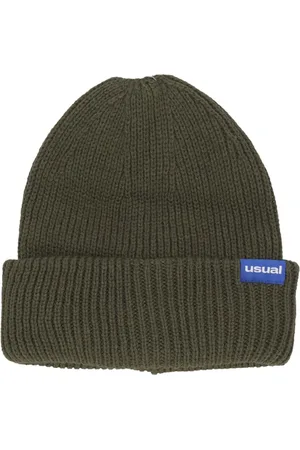 Usual Tilbehør, Herre, Grøn, ONE SIZE, Bomuld, Grå Mud Gentlemen Beanie Hat