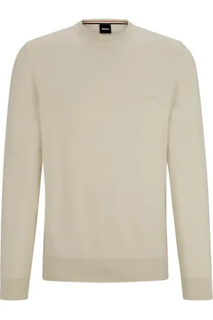 HUGO BOSS Strik, Herre, , 3XL, Bomuld, Broderet bomuldssweater med logo