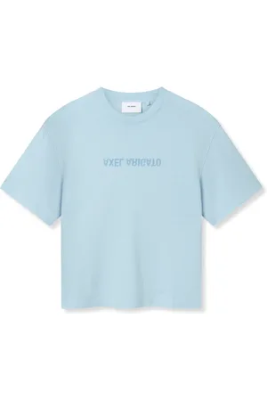 Axel Arigato Top, Dame, Blå, M, Bomuld, Forvrænge T-shirt