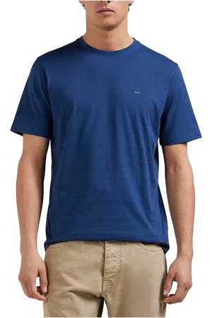 Eden Park Top, Herre, Blå, M, Bomuld, Pima Cotton TShirt - Blå