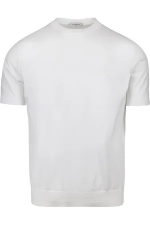 Paolo Pecora Top, Herre, Hvid, L, Bomuld, Hvid Bomulds T-shirt Regular Fit