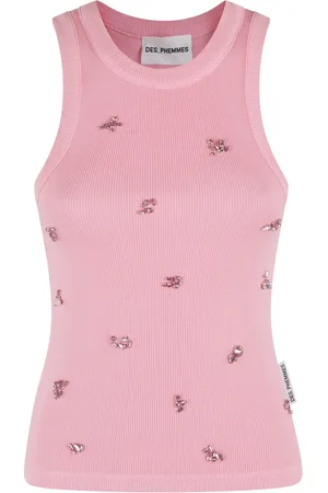 Des Phemmes Top, Dame, Lyserød, XS, Klassisk Tank Top