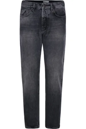 haikure Jeans, Herre, Sort, W29, Bomuld, Sort Slim Fit Jeans med Distressed Effekt
