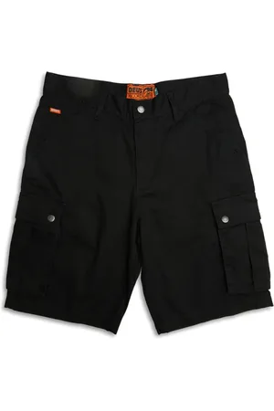 Deus Ex Machina Shorts, Herre, Sort, W34, Denim, Sort Denim Cargo Shorts