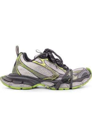 Balenciaga Sko, Herre, Flerfarvet, 43 EU, Mesh Sneakers med Logo Print