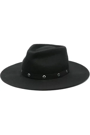 Dondup Tilbehør, Dame, Sort, ONE SIZE, Uld, Stud Embellished Hat