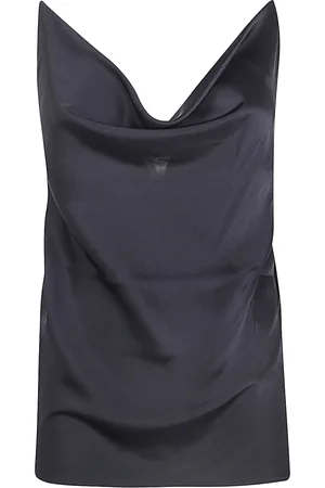 Y / PROJECT Top, Dame, Sort, 2XS, Usynlig Stropløs Top