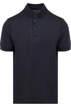 Giorgio Armani Top, Herre, Blå, 2XL, Uld, Royal Polo Shirt
