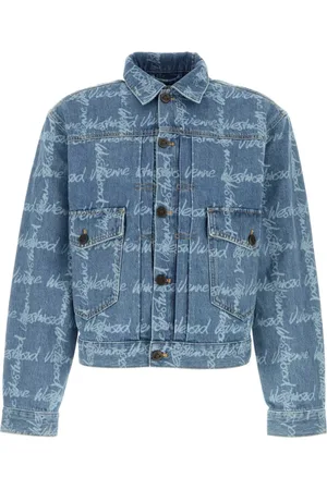 Vivienne Westwood Jakke, Herre, Blå, S, Uld, Stilfuld Denim Marlene Jakke
