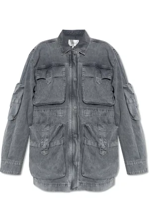 Gestuz Jakke, Dame, Grå, XS, Denim, Denim skjorte Nynnie