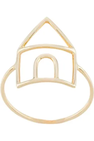 Aliita Tilbehør, Dame, Gul, ONE SIZE, Minimalist Sølvring