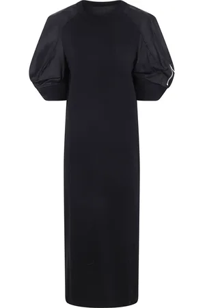 SACAI Kjole, Dame, Sort, S, Bomuld, Twill Bomuld Jersey Kjole