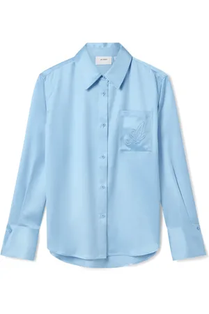 Axel Arigato Bluser & Skjorter, Dame, Blå, XS, Satin, Rumi Satin Skjorte