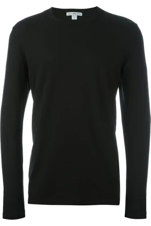 James Perse Top, Herre, Sort, XS, Bomuld, Pima Cotton Crew Neck T-Shirt