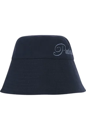 Patou Tilbehør, Dame, Blå, M, Bomuld, Broderet Logo Bomuldsspandehat Navy
