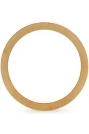 Maison Margiela Tilbehør, Herre, Gul, 44 MM, Uld, Elegant Sølv Guld Ring