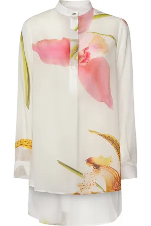 GENNY Bluser & Skjorter, Dame, Flerfarvet, XS, Bomuld, Hvid Skjorte Bluse