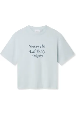Axel Arigato Top, Dame, Blå, S, Bomuld, Min Axel Printet T-shirt
