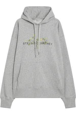 Stella McCartney Sweathshirts & Hoodies, Dame, Grå, XS, Bomuld, Hættetrøje