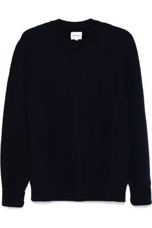 Norse projects Strik, Herre, Blå, M, Merino Henning Sweater