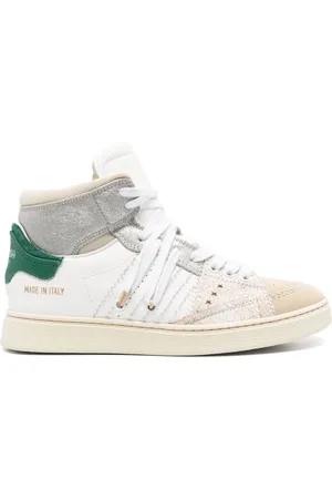 Hidnander Sko, Dame, Hvid, 39 EU, Læder, Cage Dual H-Top Sneakers