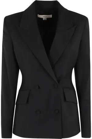 REMAIN Birger Christensen Jakke, Dame, Sort, 2XS, Bomuld, Slim Fit Bomuldsskjorte