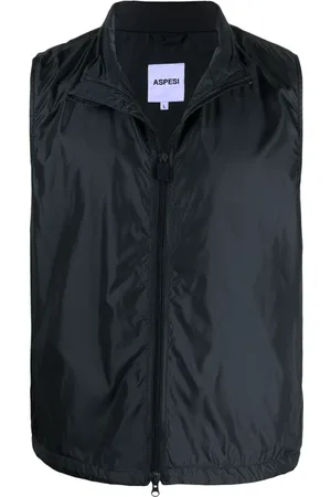 Aspesi Jakke, Herre, Blå, S, Nylon, Letvægts Nylon Gilet