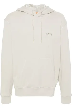 HUGO BOSS Sweathshirts & Hoodies, Herre, , L, Bomuld, Broderet Logo Hættetrøje i Bomuld