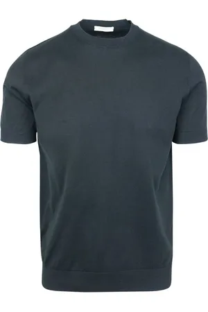 Paolo Pecora Top, Herre, Sort, 2XL, Bomuld, Sort Bomuld T-shirt Regular Fit