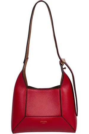 Jimmy Choo Taske, Dame, Rød, ONE SIZE, Uld, Rød Læder Diamant Skuldertaske