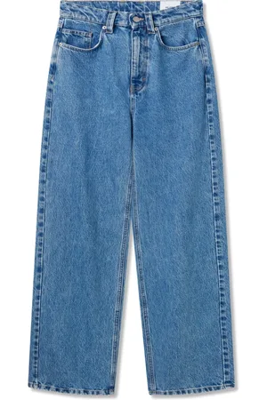 Axel Arigato Jeans, Dame, Blå, W31, Bomuld, Sly Mid-Rise Jeans