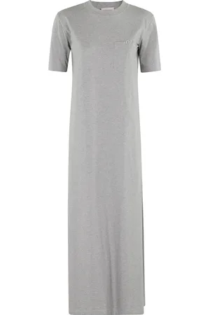 SEMICOUTURE Kjole, Dame, Grå, M, Elegant Sort Kjole til Kvinder