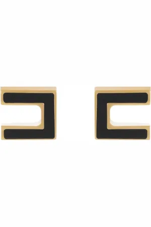 Elisabetta Franchi Tilbehør, Dame, Sort, ONE SIZE, Uld, Stilfulde øreringe til et elegant look