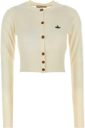 Vivienne Westwood Strik, Dame, , M, Uld, Ivory Uld Cardigan