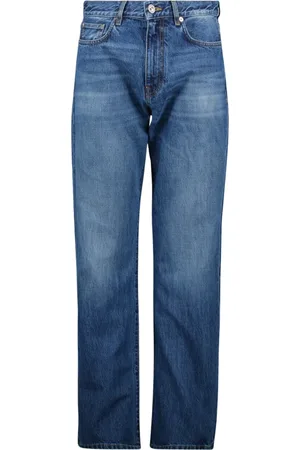 VERSACE Jeans, Herre, Blå, W33, Bomuld, Herre Straight Leg Jeans