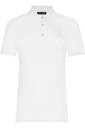 Dolce & Gabbana Top, Herre, Hvid, M, Afslappet Polo Skjorte i Forskellige Farver