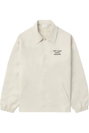 Drôle de Monsieur Jakke, Herre, , L, Uld, Broderet Logo Slogan Jakke
