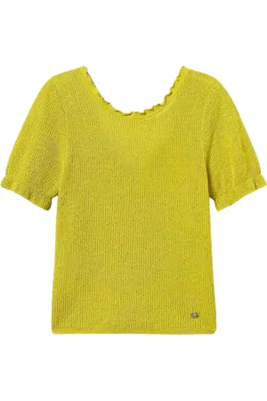 Twin-Set Strik, Dame, Grøn, S, Bomuld, Omvendt Blomstret Jacquard Sweater