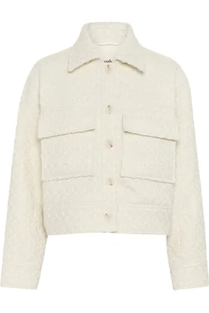 Soaked in Luxury Jakke, Dame, Hvid, XL, Polyester, Kort Jakke Whisper