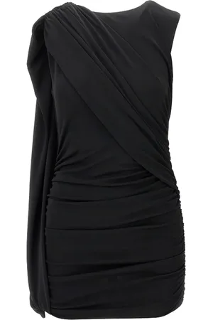 Andamane Kjole, Dame, Sort, 2XS, Polyester, Sort Åben Ryg Kjole Lavet i Italien