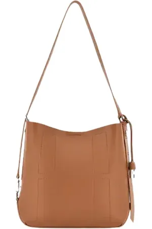 Hogan Taske, Dame, Brun, ONE SIZE, Uld, Stilfuld Brandy Læder Hobo Taske