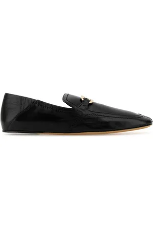 Salvatore Ferragamo Sko, Dame, Sort, 36 1/2 EU, Læder, Sort Læder Loafers
