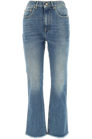 Golden Goose Jeans, Dame, Blå, W30, Bomuld, Cropped Flare Jeans