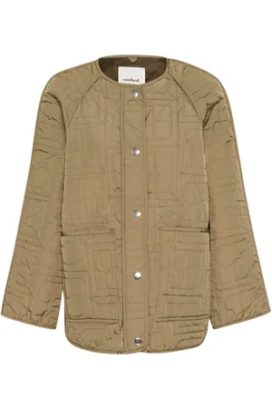 Soaked in Luxury Jakke, Dame, Grøn, L, Uld, Grøn jakke med store lommer