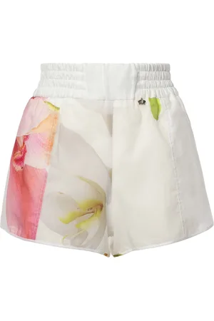 GENNY Shorts, Dame, Flerfarvet, S, Bomuld, Hvide Korte Bukser