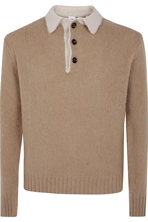 Aspesi Top, Herre, Brun, L, Kontrast Polo Skjorte