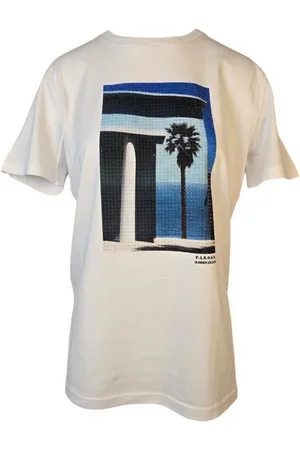 P.A.R.O.S.H. Top, Dame, , L, Bomuld, Hvid Printet T-shirt